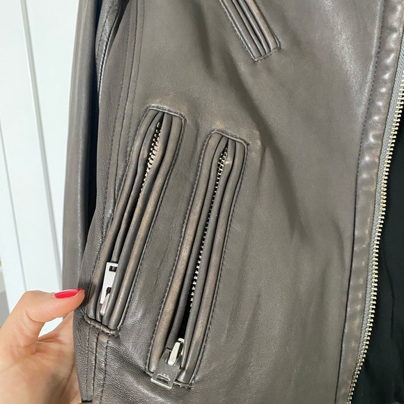 IRO Leather Jacket Sz 36 - Picture 3 of 11